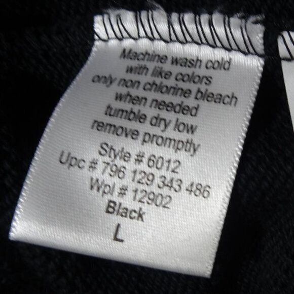 NWT US Polo Assn  Black 1/4 Zip Long Sleeve Sweater Large NEW - Picture 5 of 7